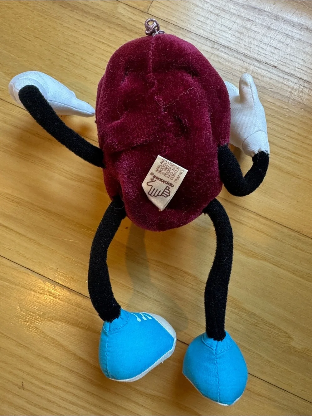 Vintage 1988 Applause California Raisins Bendable Posable Plush Hardee’s CALRAB